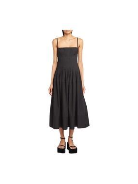 PROENZA Schouler Black Sleeveless Corset Midi Dress Size 8 MSRP $1190 current!!!